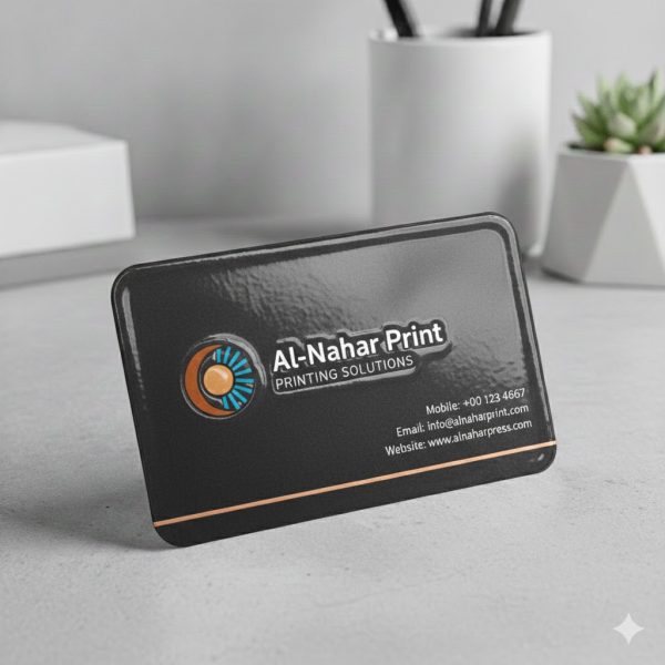 كروت شخصية طباعة UV فاخرة