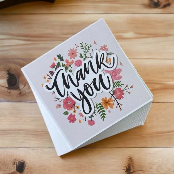 Printed-Cards-Square-Design-Thank-you-2 كرت شكر مربع 10 سم