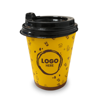 pngtree-paper-cups-with-a-plastic-lid-png-image_6294165 كوب ورقي 9 أونص دبل (طبقتين)